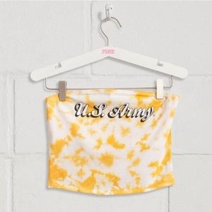 US Army Collegiate Tie Dye Tube Top (NWT)